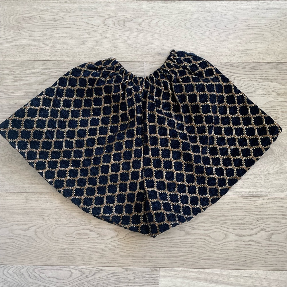 Navy and Gold Skorts